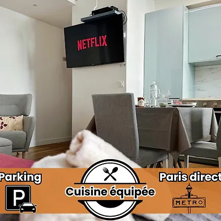 Entier Calme - Parking Free - Proche Paris Et Chateau - Wifi Hd Apartment *